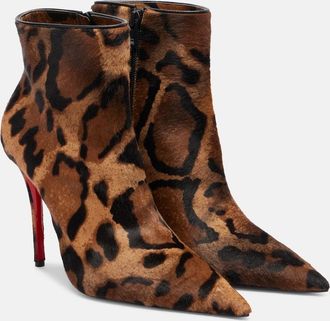 Christian Louboutin Stivaletti Miss Z 100 in cavallino