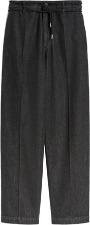 Sportmax Black Jeans with Concealed Fastening