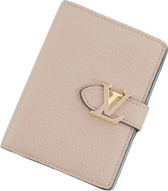 Louis Vuitton Pre-owned Taurillon Bi-fold Wallet - Dames - Vintage Accessoires - Beige - ONE Size - Leer - Vintage