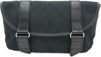 Gucci Pre-owned Belt Bags, female, Black, Size: ONE SIZE Pre-owned Canvas gucci-bags