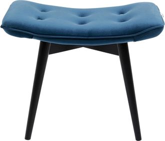 Kare Design Hocker »Black Vicky Velvet 46 x 59 cm«