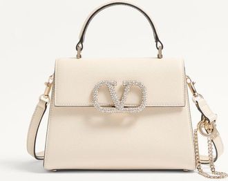 Valentino Garavani Small Vsling Handbag With Jewel Logo Wo