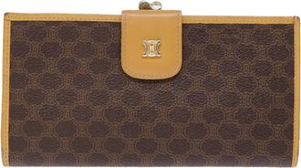 Celine Macadam Brown Canvas Wallet (Pre-Owned)