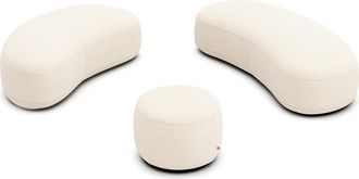 AM.PM Poef in gerecyclede stof, Rosebury