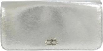 Balenciaga Pre-owned Wallets, male, Gray, Size: ONE SIZE Pre-owned Calf Long Bifold Wallet