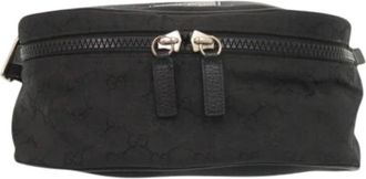 Gucci Pre-owned Nylon Heuptas - Dames - Vintage Heuptassen - Zwart - ONE Size - Nylon - Vintage