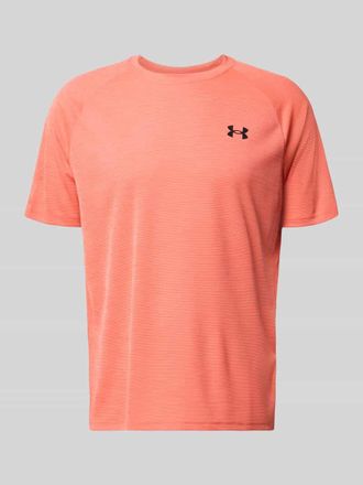 Under Armour T-Shirt mit Label-Print Modell Tech in Rot, Gr&ouml;&szlig;e XXXL