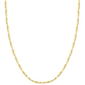 Pompeii3 14k Yellow Gold Womens 24 Chain Necklace 8.50 Grams 2.5mm Thick