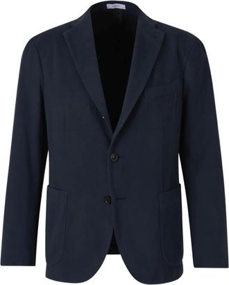 Boglioli Blazer monopetto con revers a lancia - Blu