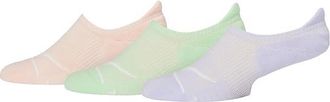 Hoka One One Invisible Socks 3-Pack Quarter Length Socks Shoes Dawn Light/Luna Moth/Starlight Glow : SM (Womens Shoe 4-6.5), Cotton/Nylon/Polyester