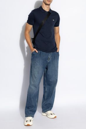 Lacoste Cotton Polo, Mens, Navy Blue