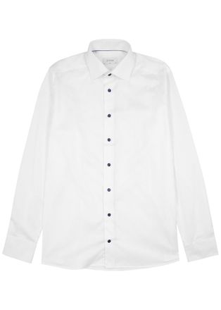 Eton White Cotton-twill Shirt - 43