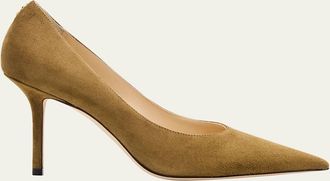 Jimmy Choo London Love 85 Suede Pumps