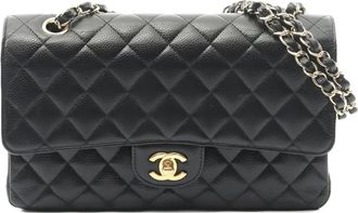 Chanel 2012-2013 schoudertas met dubbele omslag - Zwart