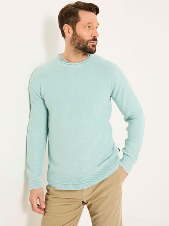 Fat Face FatFace Pale Blue Berwick Laundered Crew Neck Jumper
