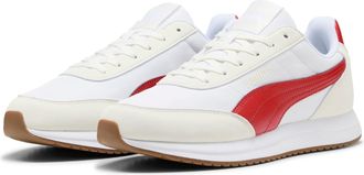 Puma Sneaker PUMA R78 LIGHTWIND, Damen, Gr. 38,5, puma wei&szlig;, candy apple, warm wei&szlig;, Textil, mehrfarbig, Schuhe Sneaker, mit Mesh-Obermaterial, mit SOFTFOA