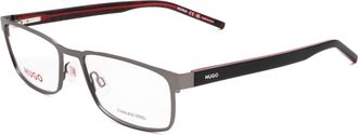 HUGO BOSS Mens 56mm Matte Dark Ruthenium Opticals