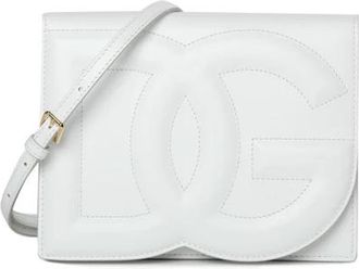 Dolce & Gabbana Witte Cross Body Tas - Stijlvol en Functioneel - Dames - Schoudertassen - Wit - ONE Size - Katoen - Tassen