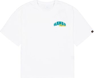 Alpha Industries T-Shirt ALPHA INDUSTRIES Hawaii Aloha Backprint T-Shirt, Herren, Gr. XXL, weiss (wei&szlig;), Obermaterial: 100% Baumwolle, Shirts T-Shirt