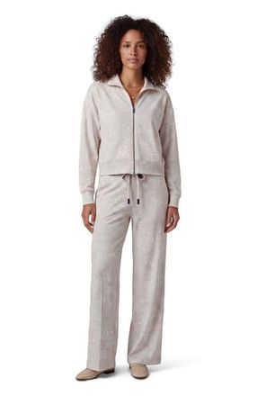 Lords of Harlech Paisley Explosion Womens Wide-leg Pant in Paisley Explosion Ivory at Nordstrom, Size Xx-Large