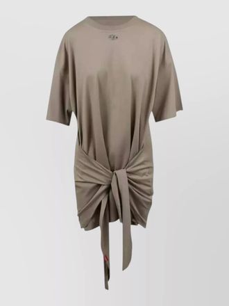 Diesel short dress stretch jersey knot detail