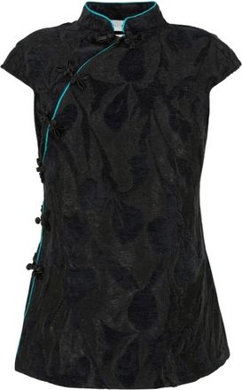 Weili Zheng Top Lily Qipao - - Blouses & Shirts - Donna - Nero - S