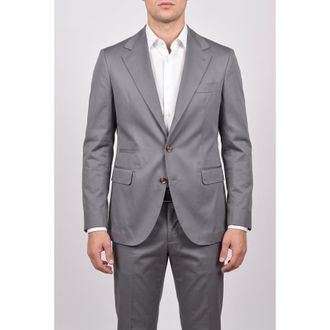 Brunello Cucinelli Medium Grey Tailored Blazer, Brand Size 48 (US Size 38)