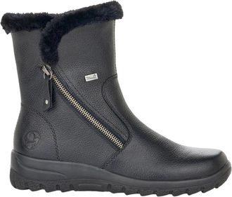 Rieker Casual Gesloten Laarzen - Dames - Winterlaarzen - Zwart - 37 EU - Leer - Schoenen