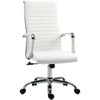 Vinsetto Vinsetto - Silla De Oficina Silla De Escritorio Giratoria 360&deg; Basculante Con Altura Ajustable Y Reposabrazos Tapizado En Piel Sint&eacute;tica 54x62x104-114