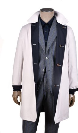 Kiton Kired By Kiton Peak Cashmere Reversible Raincoat