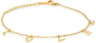 HMY Jewelry Love Bracelet in Yellow at Nordstrom Rack