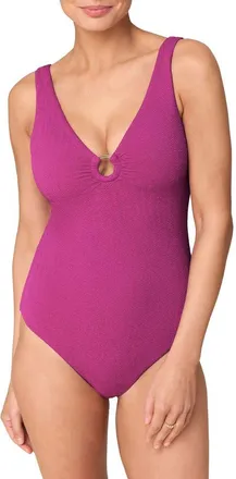 Andie Swim The Bonita One-Piece Swimsuit in Juicy at Nordstrom, Size X-Large