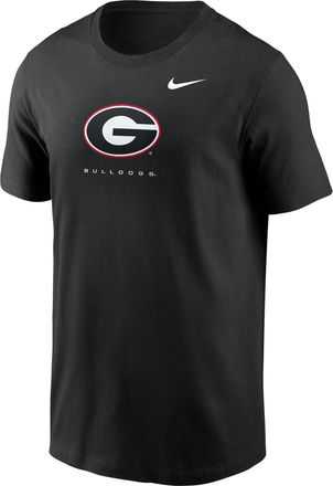 Nike Georgia Courtside Nike Mens Dri-FIT College T-Shirt in Black | 02ET00AGBN-L7G