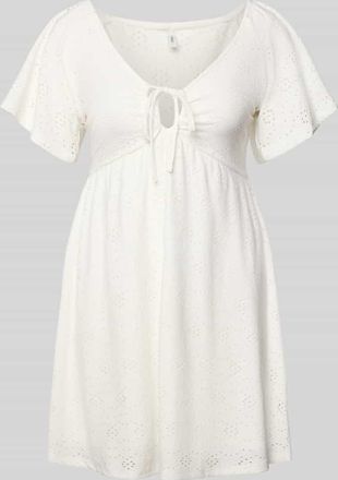 Only Tailliertes Freizeitkleid mit Ausbrenner-Effekt Modell SMILLA in Offwhite, Gr&ouml;&szlig;e XL