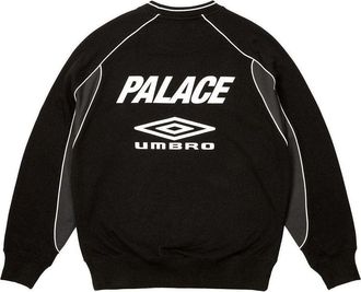 Palace x Umbro Warm Up Crewneck Sweatshirt Black P26UMCS133