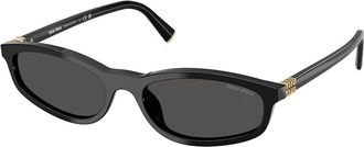 Miu Miu MUA06SF Asian Fit 16K08Z Womens Sunglasses Black Size 54