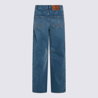 Marine Serre Womens Jeans Light Blue