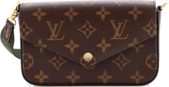 Louis Vuitton Felicie Strap & Go Monogram canvas crossbodytas - Bruin