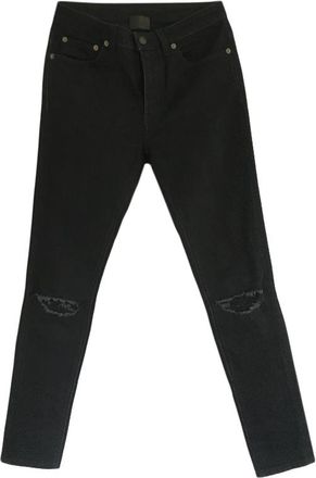 Saint Laurent D05 Black Distressed Skinny Jeans Size 28/71