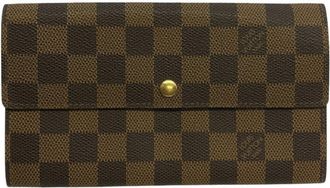 Louis Vuitton Damier Brown Long Wallet (Bi-Fold) (Pre-Owned)