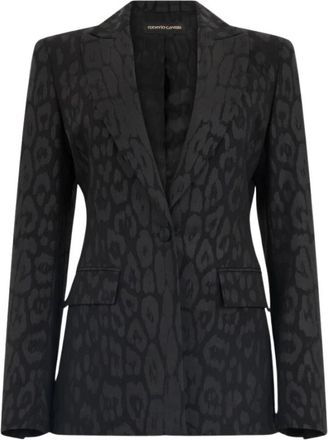 Roberto Cavalli Effen Jasje - Dames - Blazers - Zwart - XS - Wol - Jassen