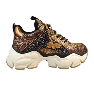 Buffalo Sneakers, female, Multicolor, Size: 6 US Binary Glam Sneaker