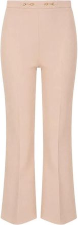 Elisabetta Franchi Mujer, Pantalones, Beige, Talla: S