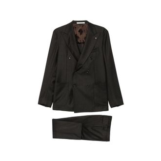 Tagliatore Stripe-pattern Double-breasted Suit