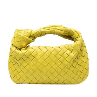 Bottega Veneta Pre-owned Jodie Handtas - Dames - Pre-owned - Geel - Maat: ONE Size Leer