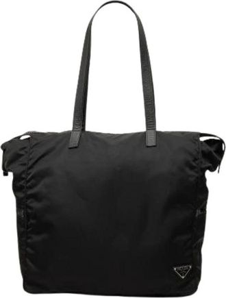 Prada Bolso Tote Pre-owned de Nailon - Pre-owned - Mujer - Negro - ONE SIZE