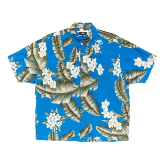 St&uuml;ssy Hawaiian Floral SS Shirt Blue 1110417-BLUE
