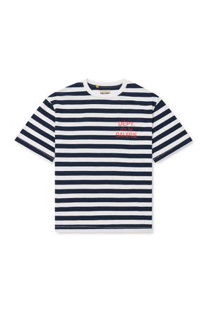 Gallery Dept. French Logo-Print Striped Cotton-Jersey T-Shirt