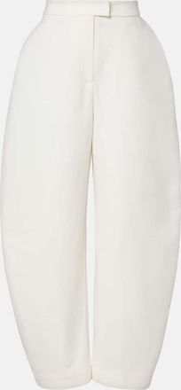 R&oacute;he R&oacute;he High-rise cotton barrel-leg pants