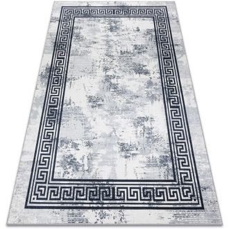 RugsX Rugsx - andre 1189 washing carpet Marble, greek anti-slip - black / white black 120x170 cm